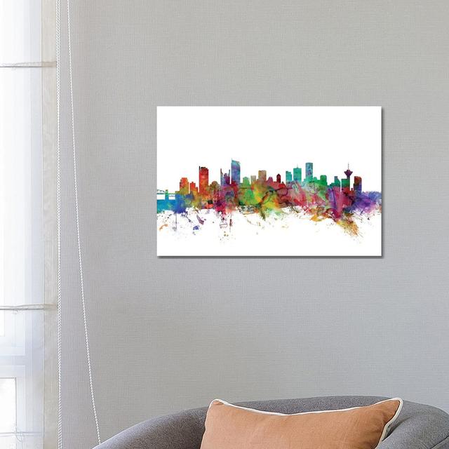 Tucson, Arizona Skyline by Michael Tompsett - Wrapped Canvas Art Prints Latitude Run Size: 45.72cm H x 66.04cm W x 3.81cm D on Productcaster.