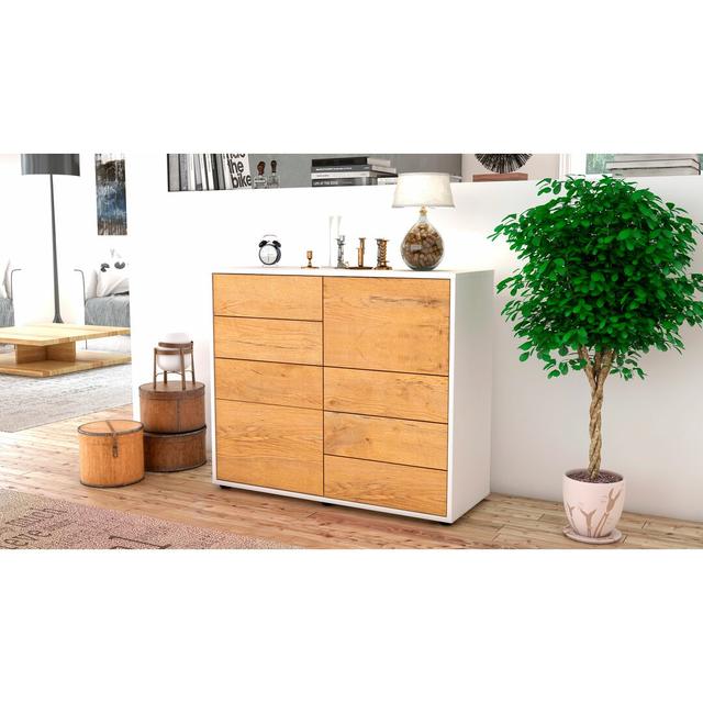 Prospe Sideboard Latitude Run Body and front colour: White/Oak on Productcaster.