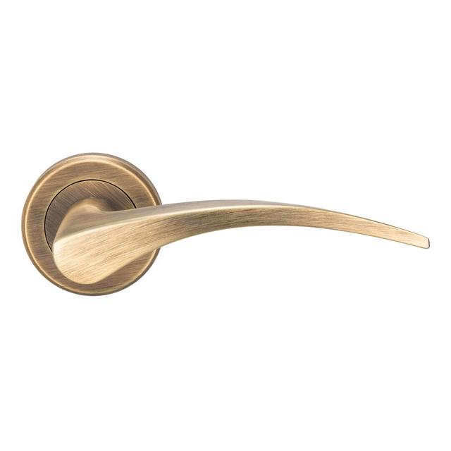 Serozzetta Latch Door Handle (Set of 2) Carlisle Brass Finish: Antique Brass on Productcaster.