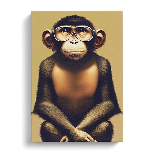 Splendid Monkey - Wrapped Canvas Print Latitude Vive Size: 50cm H x 35cm W x 3cm D on Productcaster.