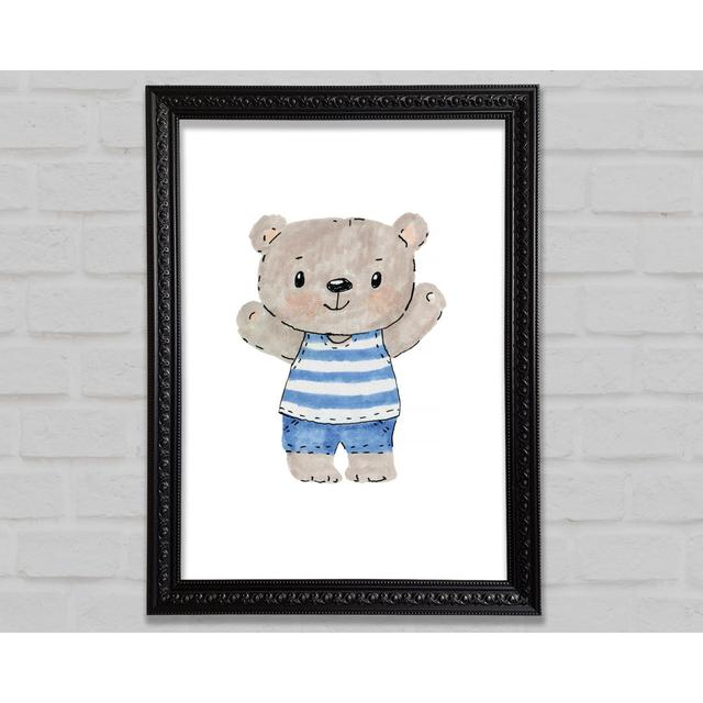 Teady Bear In His Pyjamas - Single Picture Frame Art Prints Bright Star Size: 29.7cm H x 21cm W on Productcaster.