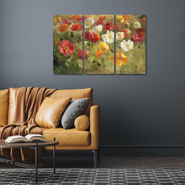 Poppy Field by Danhui Nai - No Frame Gallery-Wrapped Canvas Giclée on Canvas Lark Manor Size: 101.6cm H x 152.4cm W x 1.91cm D on Productcaster.