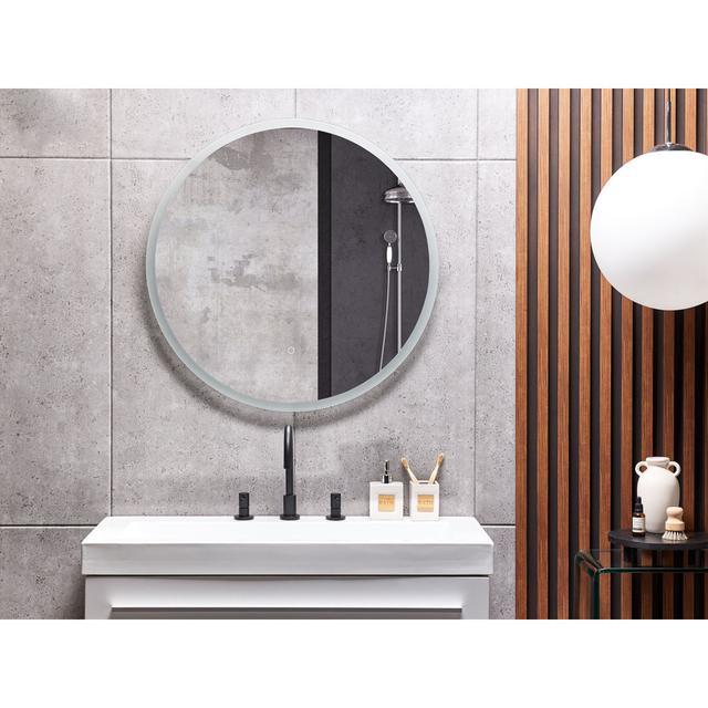 Adamariz Round Lighted Wall Mounted Bathroom Mirror Brayden Studio on Productcaster.