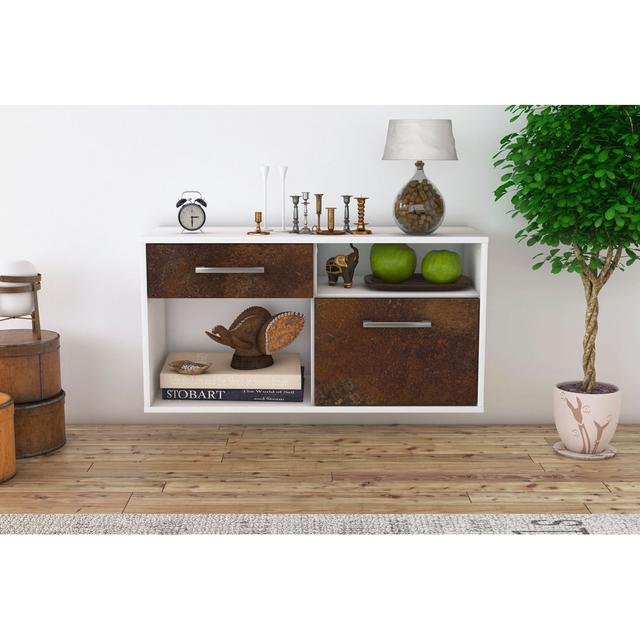 Witherington TV Stand 17 Stories Colour: Rust/White on Productcaster.