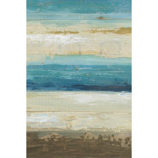 Ocean Strata IV - Wrapped Canvas Art Prints Highland Dunes Size: 30cm H x 20cm W x 3.8cm D on Productcaster.