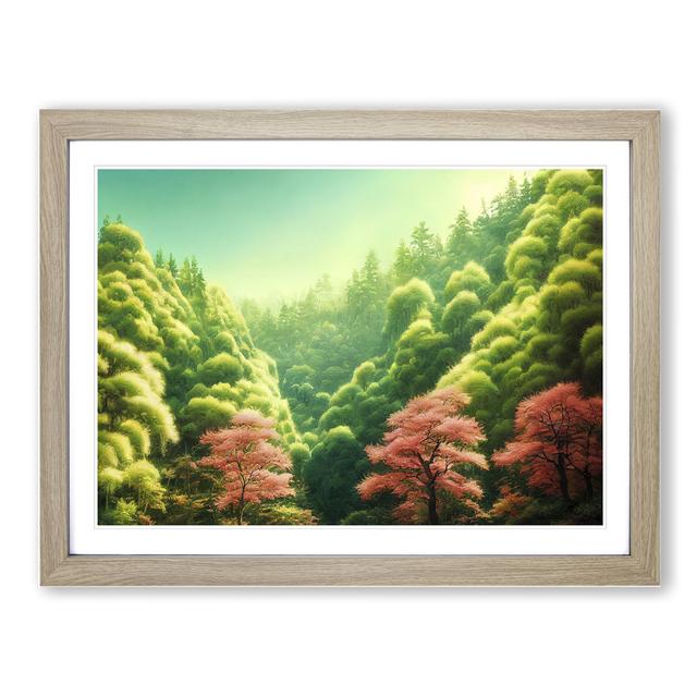 Passionate Forest - Picture Frame Graphic Art Alpen Home Size: 25cm H x 34cm W x 2cm D, Frame Colour: Oak on Productcaster.