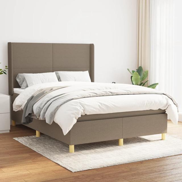 Boxspringbett Lubbert, 140 x 200 cm Ebern Designs Farbe: Taupe on Productcaster.