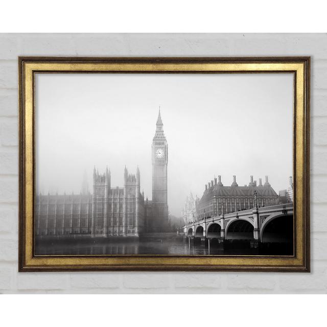 Morning Mist Over London T - Single Picture Frame Art Prints ClassicLiving Size: 59.7cm H x 84.1cm W x 1.5cm D on Productcaster.