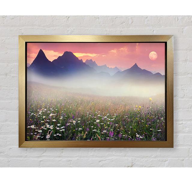 Flower Mountain Mist - Single Picture Frame Art Prints Bright Star Size: 84.1cm H x 118.9cm W on Productcaster.