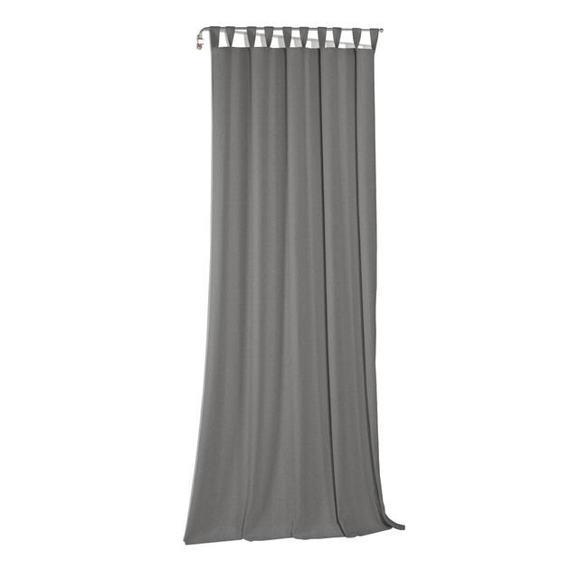 Byron Tab Top Semi-Sheer Curtains (Set of 2) Brayden Studio Size: 175cm H x 145cm W, Colour: Dark grey on Productcaster.