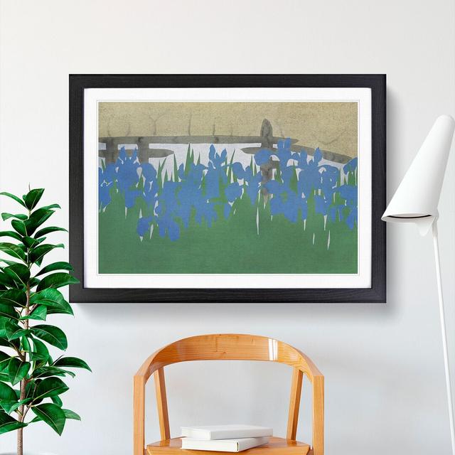 Irises by Kamisaka Sekka - Picture Frame Painting East Urban Home Frame Option: Black, Size: 48cm H x 65cm W x 2cm D on Productcaster.