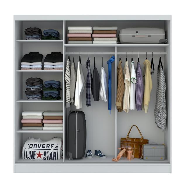 Torge 3 Door Sliding Wardrobe Brayden Studio on Productcaster.