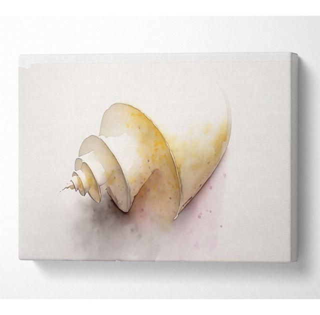 Stunning White Shell - Wrapped Canvas Art Prints House of Hampton Size: 50.8cm H x 81.3cm W x 10cm D on Productcaster.