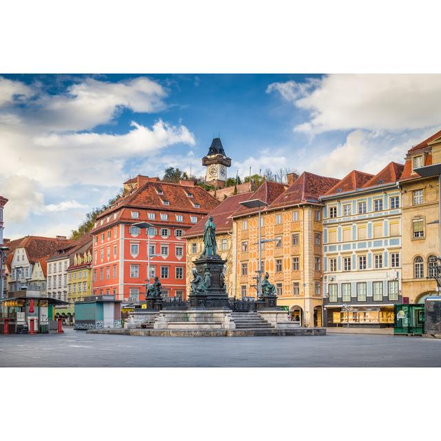 Historic City of Graz - Wrapped Canvas Photograph 17 Stories Size: 81cm H x 122cm W on Productcaster.