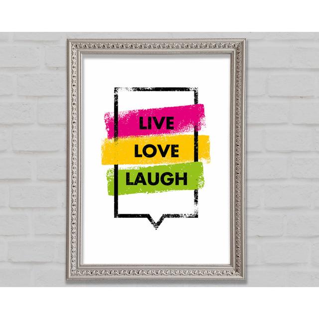 Live Love Laugh 3 - Einzelne Bilderrahmen Kunstdrucke Bright Star Größe: 118,9 cm H x 84,1 cm B on Productcaster.