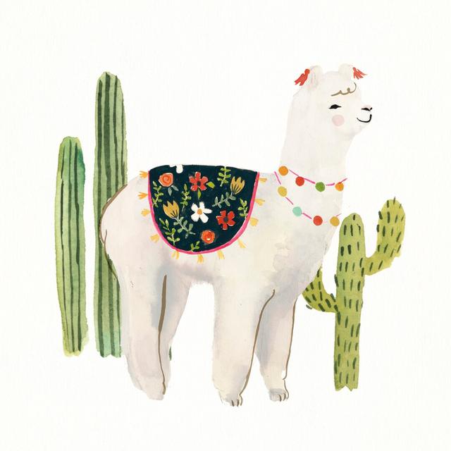 Sweet Alpaca III by Victoria Borges - Print Natur Pur Size: 51cm H x 51cm W x 3.8cm D on Productcaster.