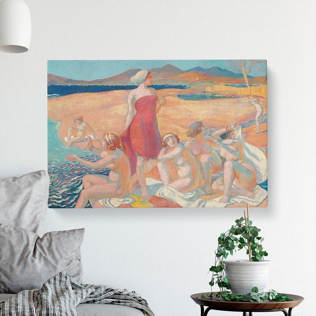 The Awakening Of Ulysses by Maurice Denis - Wrapped Canvas Painting East Urban Home Size: 35cm H x 50cm W x 3cm D on Productcaster.