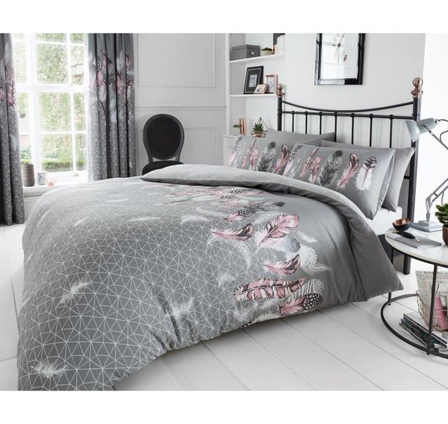 Toomer Purple 180 TC Reversible Duvet Cover Set World Menagerie Colour: Grey, Size: Single - 1 Pillowcase (50 x 75 cm) on Productcaster.