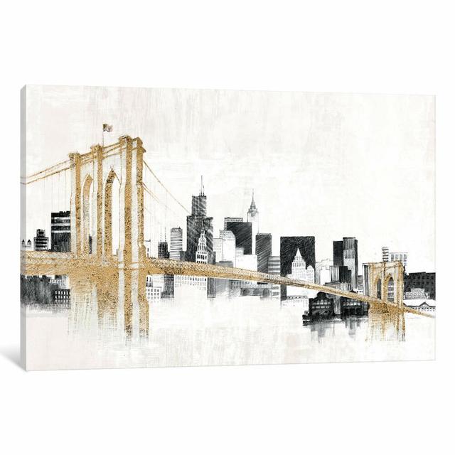 'Skyline Crossing' Graphic Art on Wrapped Canvas East Urban Home Size: 66.04cm H x 101.6cm W x 3.81cm D on Productcaster.