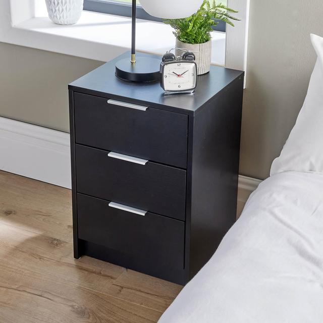 3 Drawer Bedside Table Ebern Designs on Productcaster.