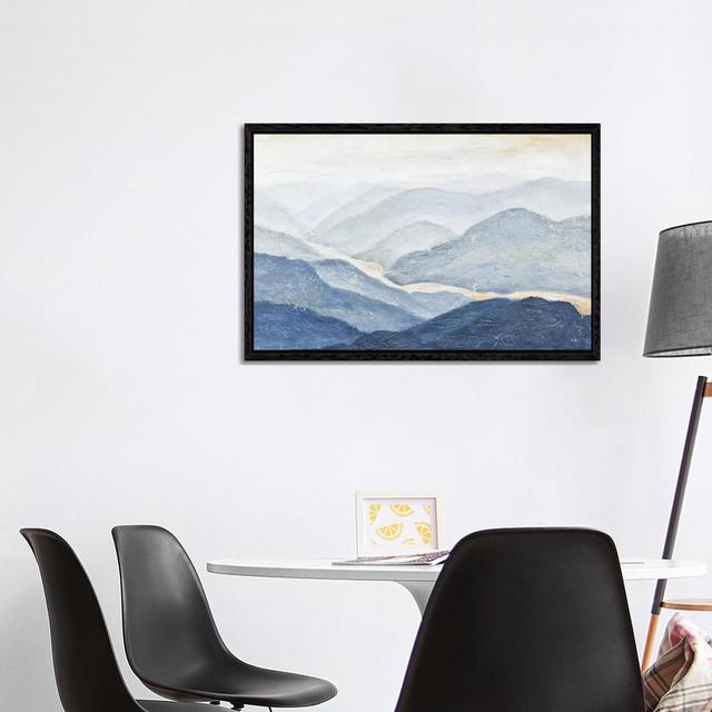 Blue Mountains by Patricia Pinto - Gallery-Wrapped Canvas Giclée on Canvas Union Rustic Format: Black Floater Frame, Size: 66.04cm H x 101.6cm W x 3.8 on Productcaster.