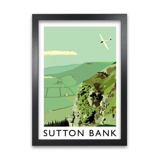 Sutton Bank by Richard O'Neill - Picture Frame Graphic Art Print on Paper 17 Stories Frame Options: Black, Size: 42 cm H x 29.7 cm W x 3 cm D on Productcaster.