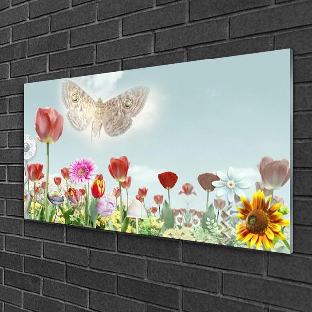 Nature Flowers - Unframed Photograph on Glass Brayden Studio on Productcaster.