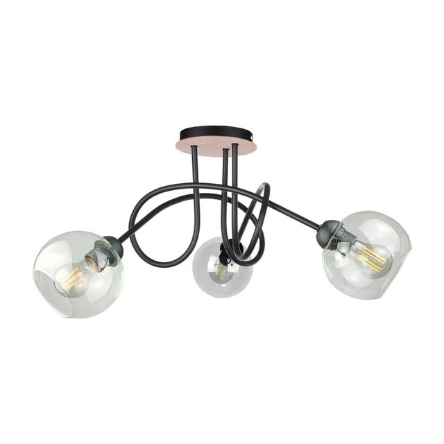 Mehakh Glass Semi Flush Mount 17 Stories on Productcaster.