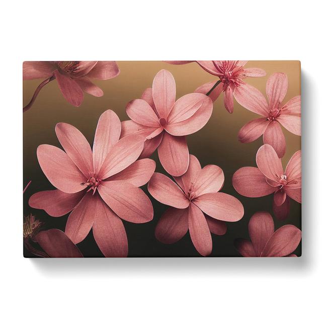 Dazzling Flowers - Wrapped Canvas Graphic Art 17 Stories Size: 40cm H x 60cm W x 3cm D on Productcaster.