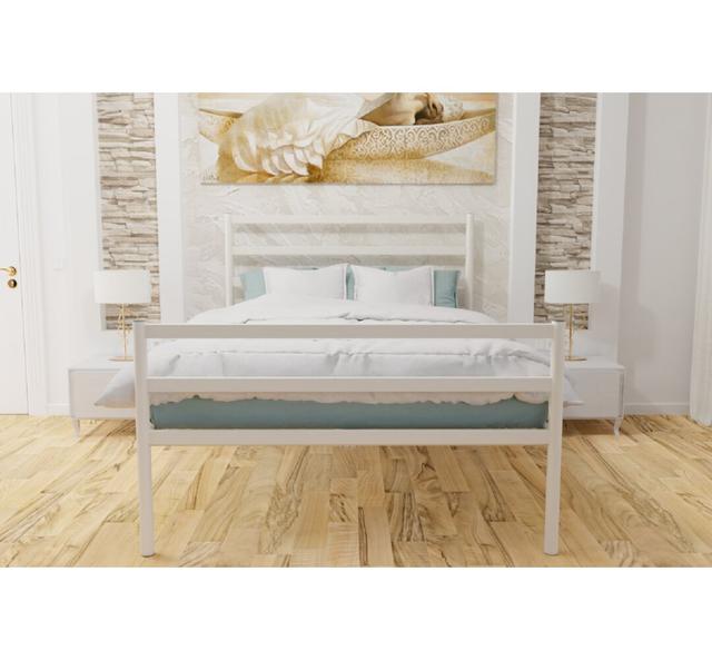 Roeper Bed Frame 17 Stories Colour: Ivory, Size: Double (4'6) on Productcaster.