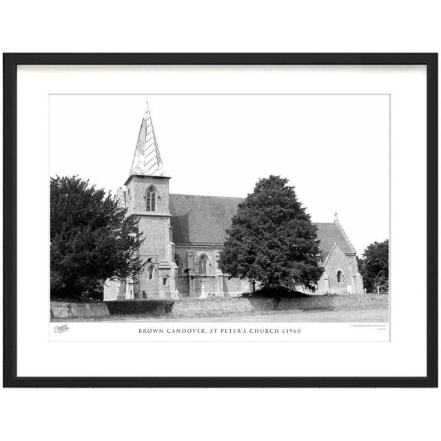 'Brown Candover, St Peter's Church C1960' by Francis Frith - Picture Frame Photograph Print on Paper The Francis Frith Collection Size: 40cm H x 50cm on Productcaster.