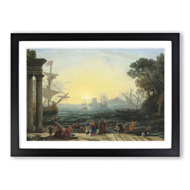 The Embatment by Claude Lorrain - Picture Frame Painting East Urban Home Frame Option: Black, Size: 36cm H x 48cm W x 2cm D on Productcaster.