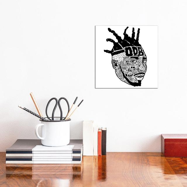 ODB by Nick Cocozza - Wrapped Canvas Art Prints Happy Larry Size: 30.48cm H x 30.48cm W on Productcaster.