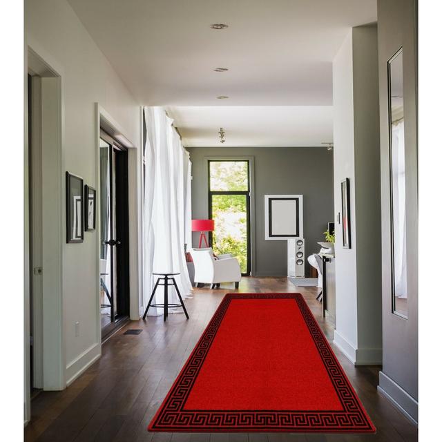 Alyne Red/Black Rug Canora Grey Rug Size: Rectangle 66 x 120cm on Productcaster.