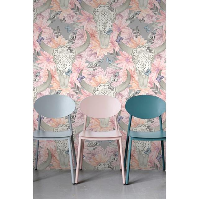 Antwuan Floral Wallpaper Latitude Vive Size: 250 x 104cm on Productcaster.