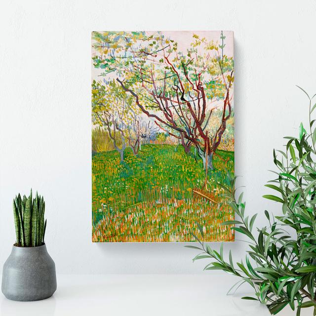 CAN4046CAN The Flowering Orchard by Vincent Van Gogh - Wrapped Canvas Painting East Urban Home Size: 76cm H x 50cm W x 3cm D on Productcaster.