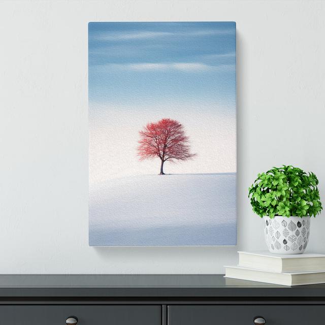 Winter Landscape Minimalism - No Frame Print 17 Stories Size: 60cm H x 40cm W x 3cm D on Productcaster.