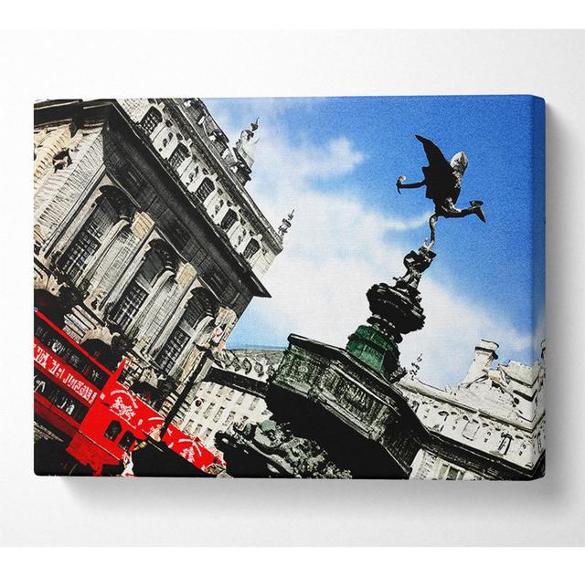 London Piccadilly Circus UK - Wrapped Canvas Art Prints Latitude Run Size: 101.6cm H x 142.2cm W x 10cm D on Productcaster.