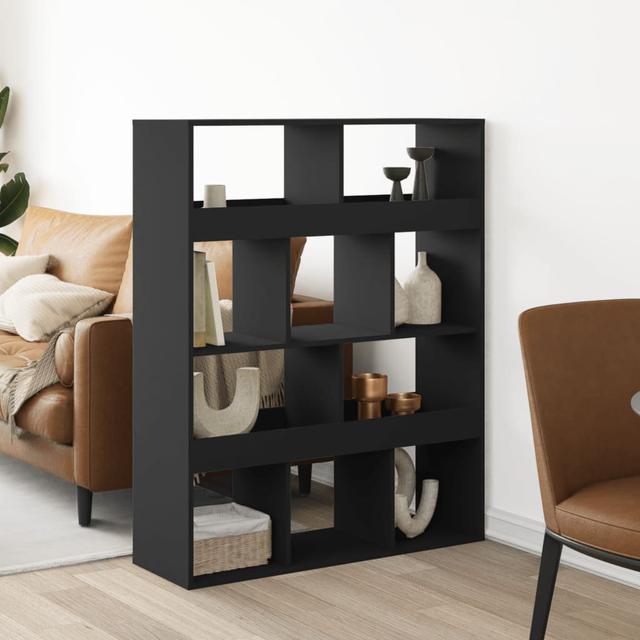 Vidaxl room divider Latitude Run Size: 125.5cm H x 100cm W x 33cm D, Colour: Black on Productcaster.