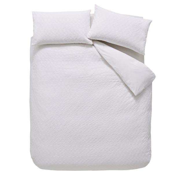 Waffle Cotton Circle 100% Cotton Duvet Cover Set with Pillowcases Bianca Cotton Size: King - 2 Standard Pillowcases on Productcaster.