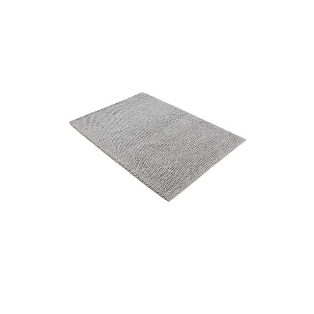 Handgefertigter Wollteppich Aus In Hellgrau Hand Crafted Hand Loomed Light Grey Area Rug Carpetfine Rug Size: Rectangle 160 x 230cm on Productcaster.