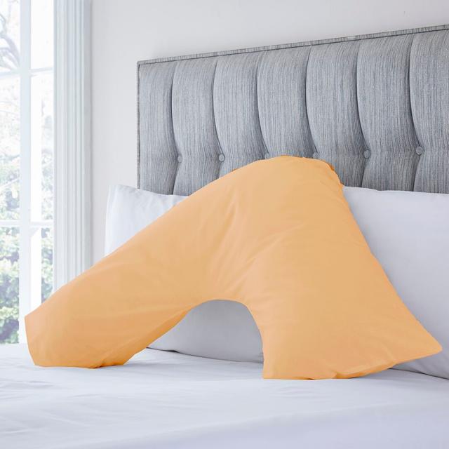 Izyan Plain 100% Cotton Pillowcase 17 Stories Colour: Biscuit on Productcaster.