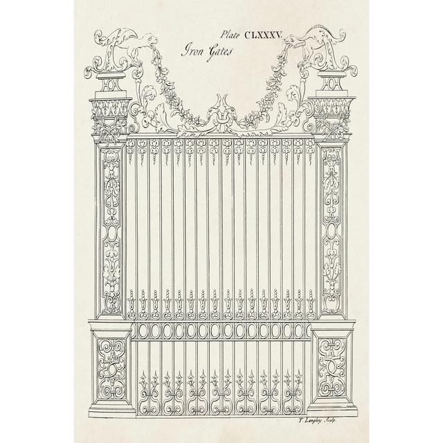 Design for an Iron Gate I - Wrapped Canvas Graphic Art Rosalind Wheeler Size: 30cm H x 20cm W on Productcaster.