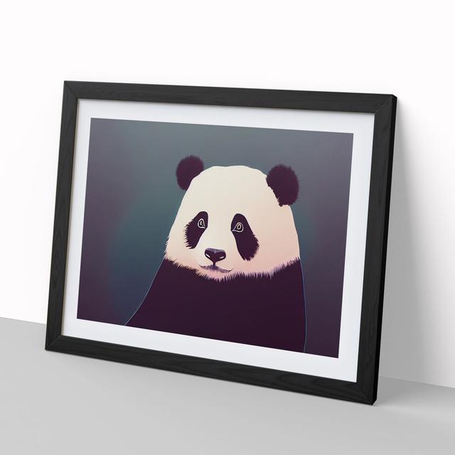 Incredible Panda - Picture Frame Graphic Art Latitude Vive Frame Colour: Black, Size: 25cm H x 34cm W x 2cm D on Productcaster.