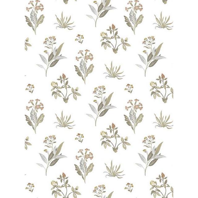 Solange 10m x 53cm Matte Wallpaper Roll Ophelia & Co. Colour: Beige on Productcaster.