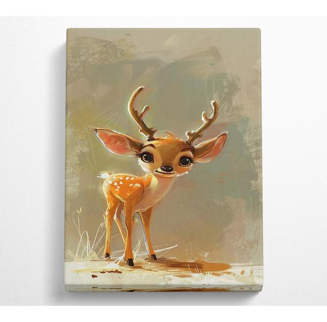 Cute Little Deer - No Frame Art Prints on Canvas ClassicLiving Size: 106.6cm H x 66cm W on Productcaster.