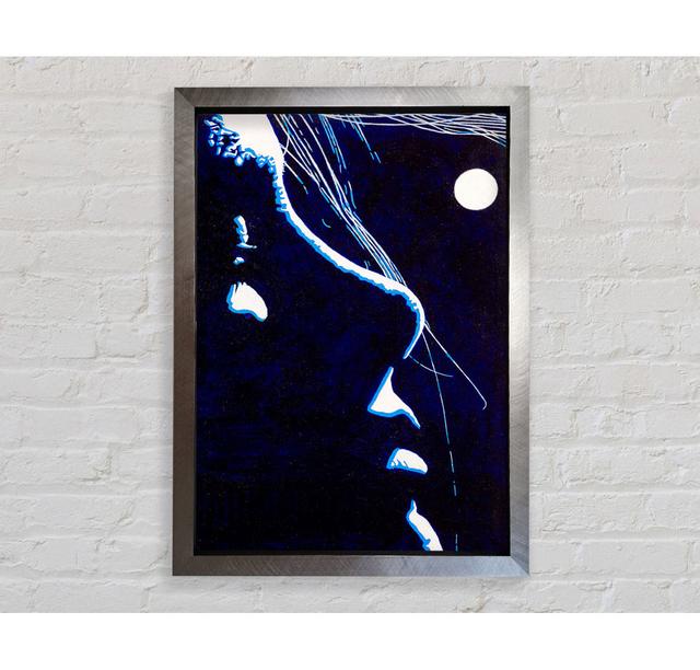 Woman By The Moonlit Night - Single Picture Frame Art Prints Bright Star Size: 59.7cm H x 42cm W x 3.4cm D on Productcaster.