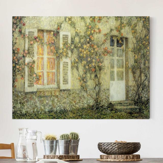 Leinwandbild Das Rosenhaus von Henri Le Sidaner East Urban Home Größe: 80 L x 60 B on Productcaster.