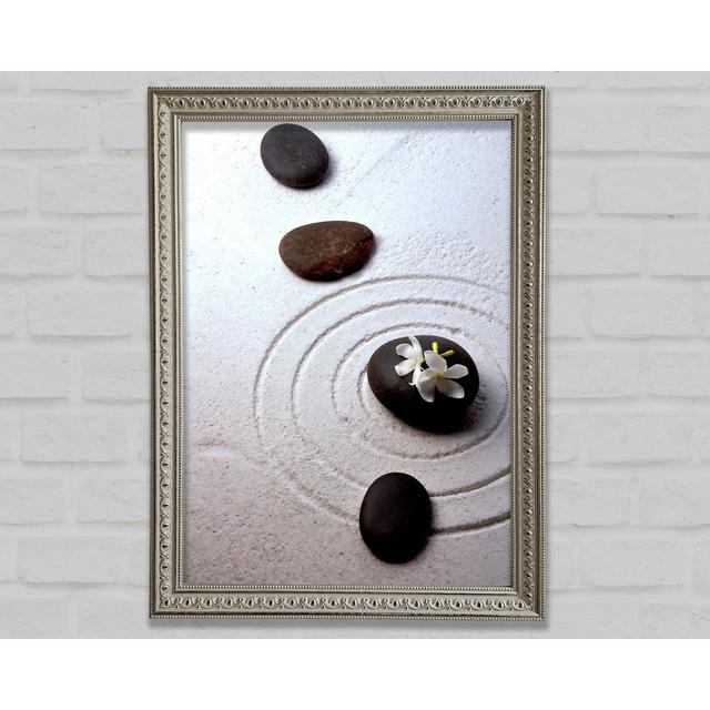 Peace Lily Zen Stones - Single Picture Frame Art Prints Bright Star Size: 118.9cm H x 84.1cm W on Productcaster.