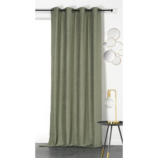 Gianvittorio Eyelet Room Darkening Curtain Ebern Designs Colour: Light Green on Productcaster.